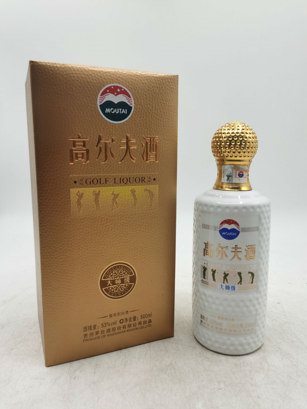 2018年53度500ml 高尔夫大师级一瓶850元-陈年老茅台酒交易官方平台-中酒投